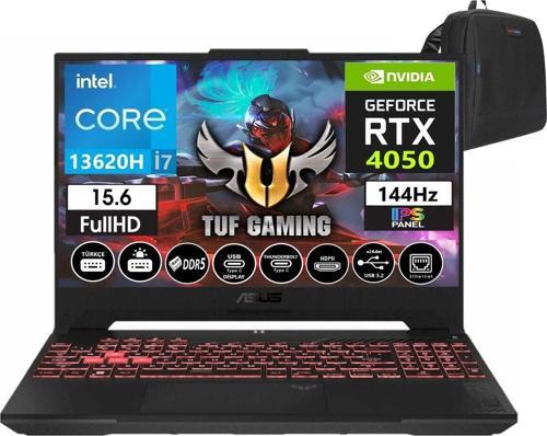 Tuf Gaming F15 I7-13620H 16GB Ram 512GB SSD Freedos 15.6 Inç Fhd 144Hz 6GB RTX4050 140W FX507VU-LP25701+ZettaÇNT
