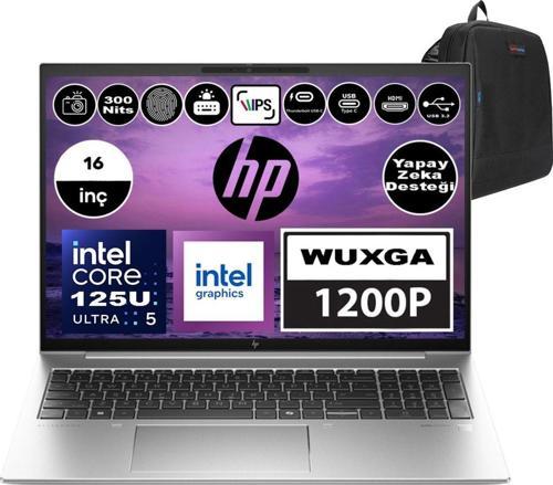 Elitebook 860 G11 Intel Core Ultra 5 125U 64GB Ddr5 2tb SSD 16" IPS Wuxga Windows 11 Pro Taşınabilir Bilgisayar 8A4S8EA11 + Zetta Çanta