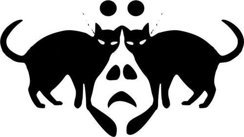 KEDİLİ HAYALET FOLYO STİCKER 70cm Uzunluk