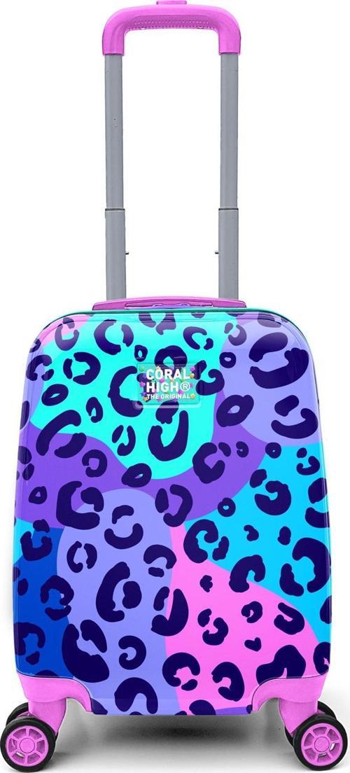Kids Leopar Desenli Çocuk Valizi 16787