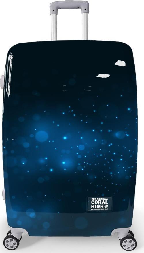 Renkli Desenli PC Büyük Boy Valiz (70cm) 16828