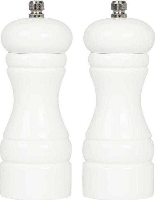 Karabiber-Tuz Değirmen Seti ( Beyaz ) BRD-232/2