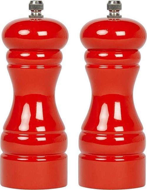 Karabiber-Tuz Değirmen Seti ( Kırmızı ) BRD-231/2