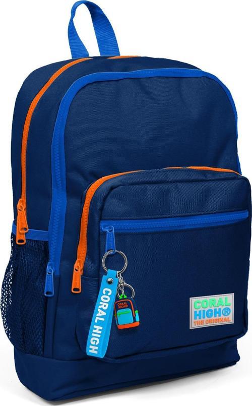 Kids Lacivert Dört Bölmeli Okul Sırt Çantası 23716