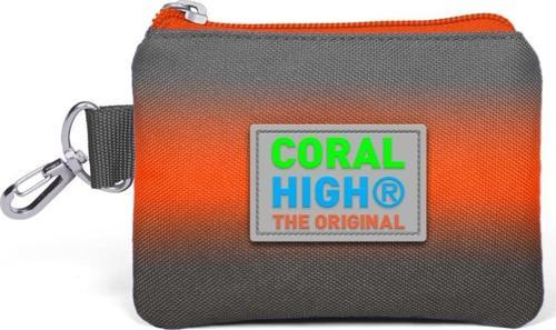 Kids Gri Turuncu Renk Geçişli Bozuk para Çantası 21848