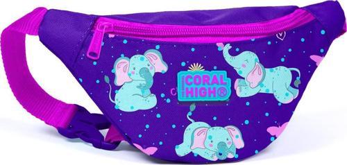 Kids Mor Pembe Fil Desenli Bel Çantası 12622