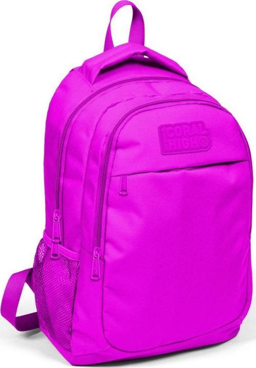 Kids Pembe Üç Bölmeli USB Şarjlı Kulaklık Çıkışlı Sırt Çantası 24310