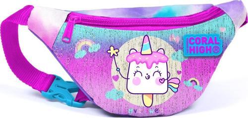 Kids Renkli Batik Unicorn Dondurma Desenli Bel Çantası 12635