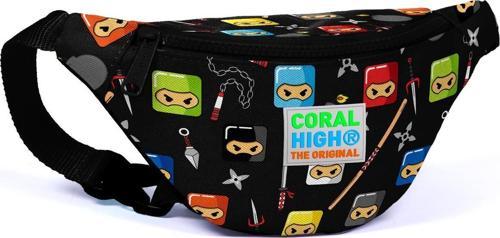 Kids Siyah Ninja Desenli Bel Çantası 22581