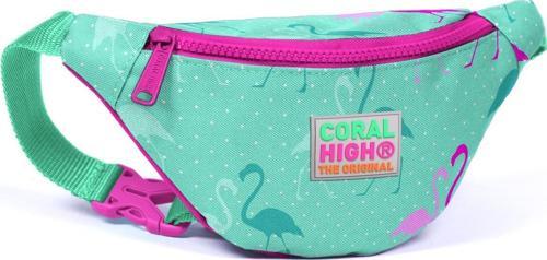 Kids Su Yeşili Flamingo Desenli Bel Çantası 22571