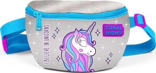 Kids Pembe Gümüş Unicorn Desenli Bel Çantası 22490