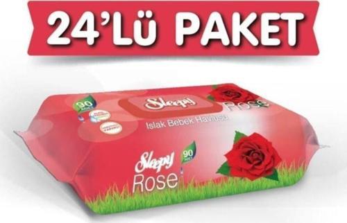 Gül Kokulu Islak Havlu 24x90 Lı 24 Paket 2160 Yaprak