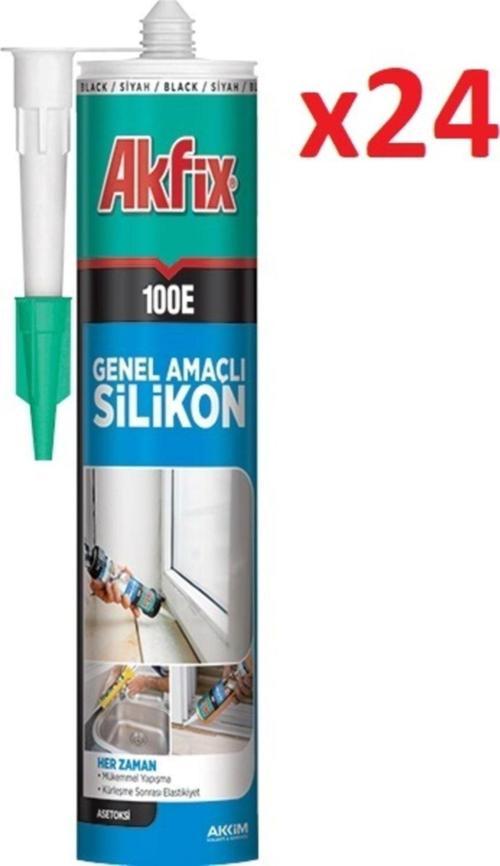 100e Genel Amaçlı Silikon 280 Ml Şeffaf (1 Koli - 24 Adet)