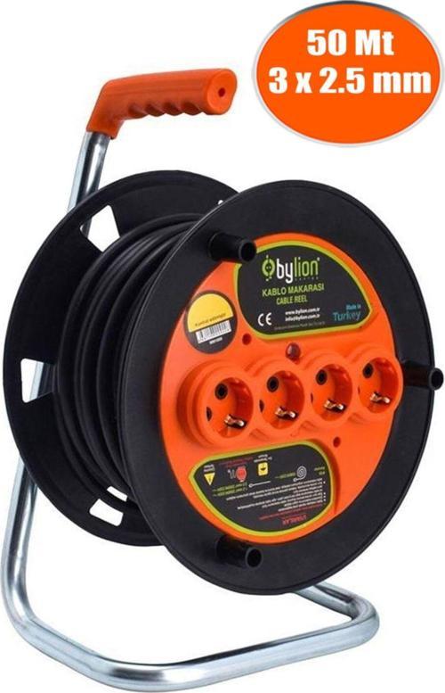 Makaralı Seyyar Uzatma Kablosu 3x2.5 Mm (50 Metre)