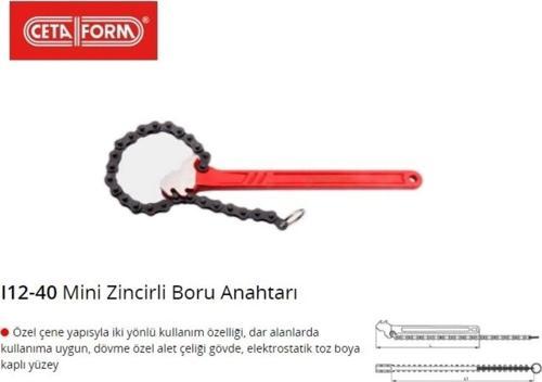 I12-40 Mini Zincirli Boru Anahtarı