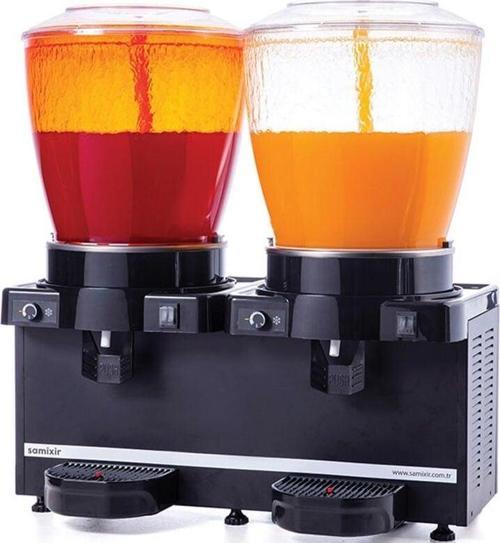 SAMIXIR Panoramik 22 Twin Karıştırıcılı Soğuk İçecek Dispenseri 22 L + 22 L MM44.AB