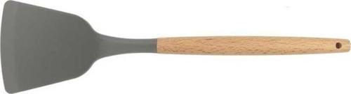 Silikon Servis Spatulası Ahşap Sap
