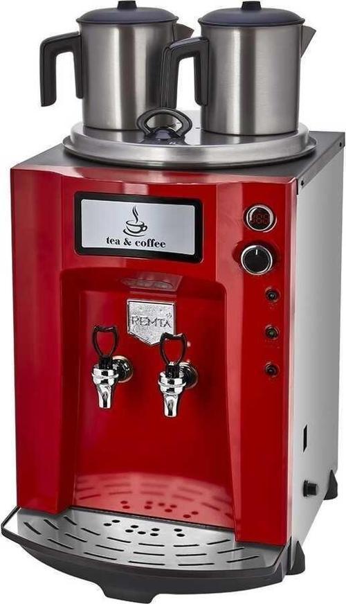 Premium Kırmızı Çay Makinesi (Otomatik Su Almalı)