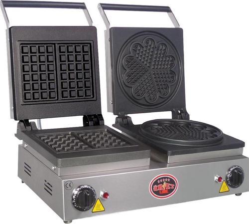 Çelik Çiftli Kare-Papatya Waffle Makinesi WF 9