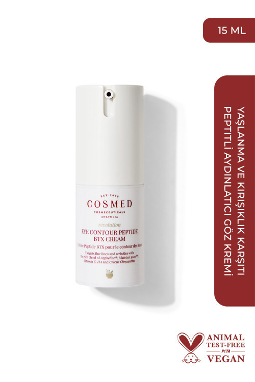 Yaşlanma ve Kırışıklık Karşıtı Peptitli Aydınlatıcı Göz Kremi/EYE CONTOUR PEPTIDE BTX CREAM 15 ML