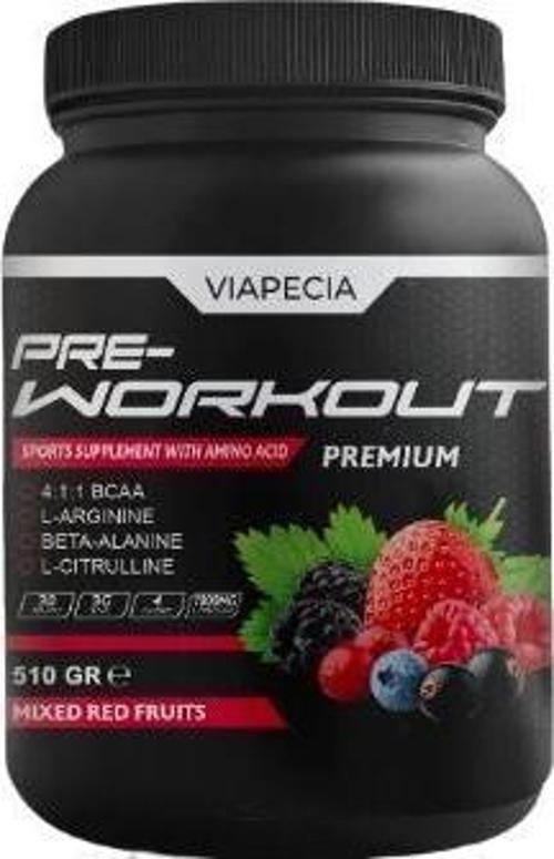 Pre-Workout Premium Kırmızı Meyve Aromalı 510 Gram - Viapecia Pro Menmax HEDİYE