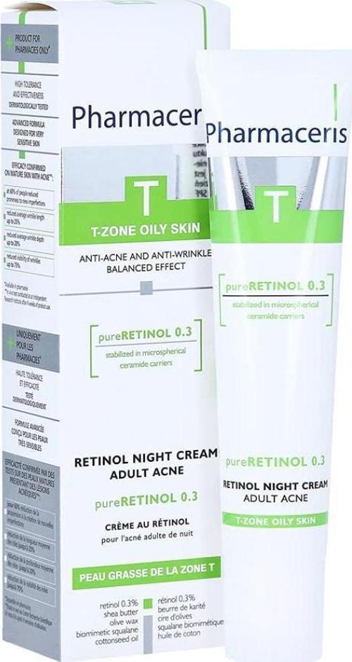 Pure Retinol 0,3 Kırışıklık ve Akne Karşıtı Yağlı Ciltler İçin Gece Kremi 40 ml