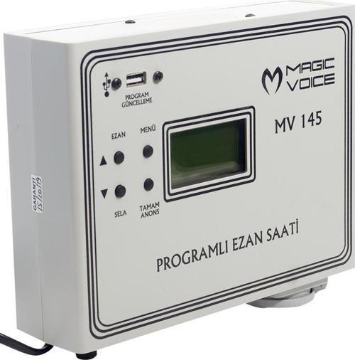 MAGICVOICE MV-145 3 HOCALI PROGRAMLI DUVAR TİPİ EZAN SAATİ (TKS-014) (2818)