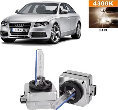 Audi A4 B8 2008-2015 D3S / D3R 4300K Sarı HID Xenon Ampul 2 Adet