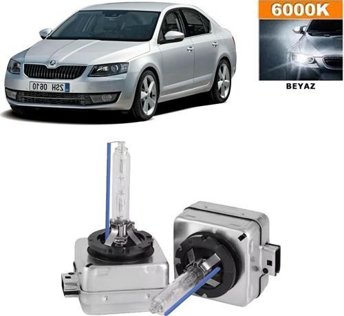 Skoda Octavia III 2013-2015 D3S / D3R 6000K Beyaz HID Xenon Ampul 2 Adet