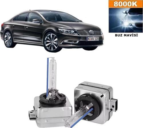 Volkswagen Passat CC 2012-2016 D3S / D3R 8000K Buz Mavisi HID Xenon Ampul 2 Adet