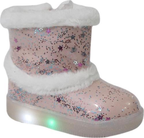 220.B20K.108 Pudra (22-25) Işıklı Çocuk Ayakkabı Bot