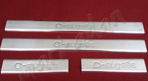 Citroen C-Elysee Krom Kapı Eşiği 2012-2024 4 Parça P.Çelik