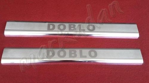 Fiat Doblo Krom Kapı Eşiği 2000-2012 2 Parça P.Çelik