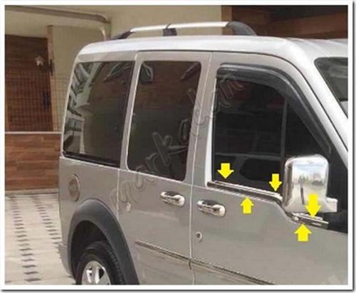 Ford Connect Cam Çıtası Nikelajı 2002-2014 2 Parça P.Çelik