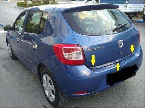 Dacia Sandero Krom Bagaj Alt Çıta 2012-2020 Paslanmaz Çelik