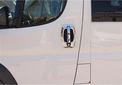 Fiat Ducato Krom Kapı Kolu 2014 Sonrası 4 Kapı 8 Parça Paslanmaz Çelik