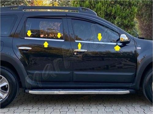 Dacia Duster Krom Cam Çıtası 2010-2017 4 Parça Paslanmaz Çelik