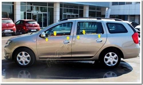 Dacia Logan Mcv Krom Cam Çıtası 2013-2020 4 Parça Paslanmaz Çelik