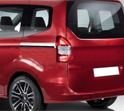 Ford Tourneo Courier Krom Sürgülü Kapı Çıtası 2014-2023 2 Parça Paslanmaz Çelik