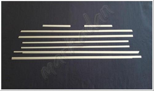 Mercedes Viano W639 Uzun Şasi Krom Cam Çıtası 2004-2014 8 Parça Paslanmaz Çelik