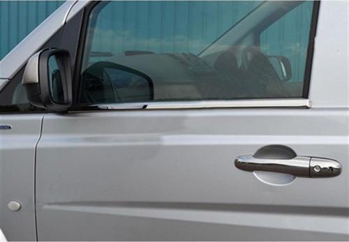 Mercedes Vito Krom Cam Çıtası 2003-2014 2 Parça Paslanmaz Çelik