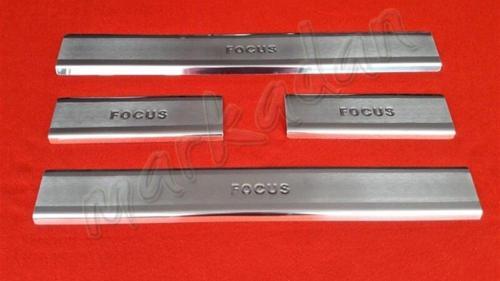 Ford Focus Krom Kapı Eşiği 1998-2005 4 Parça Paslanmaz Çelik
