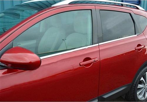 Nissan Qashqai+2 Krom Cam Çıtası 2010-2014 4 Parça Paslanmaz Çelik