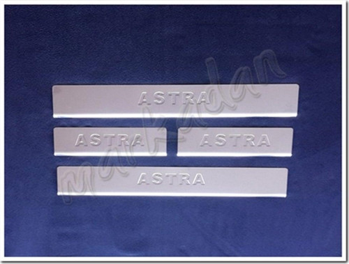 Opel Astra H Krom Kapı Eşiği 2004-2013 4 Parça Paslanmaz Çelik