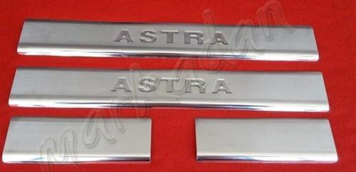 Opel Astra J Krom Kapı Eşiği 2009-2016 4 Parça Paslanmaz Çelik
