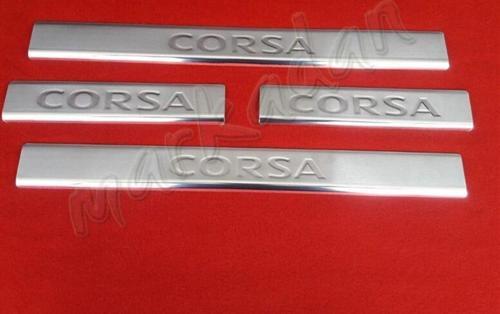Opel Corsa C Krom Kapı Eşiği 2000-2006 4 Parça Paslanmaz Çelik