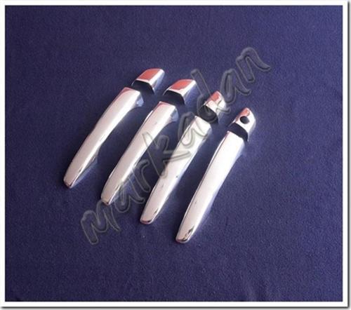 Opel Grandland X Sensörsüz Krom Kapı Kolu 2017 Sonrası 4 Kapı 8 Parça Paslanmaz Çelik