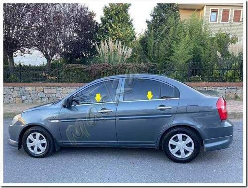 Hyundai Accent Era Krom Cam Çıtası 4 Parça Paslanmaz Çelik