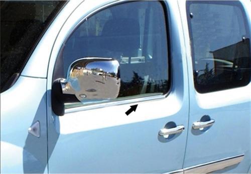 Renault Kangoo Krom Cam Çıtası 1997-2007 2 Parça Paslanmaz Çelik