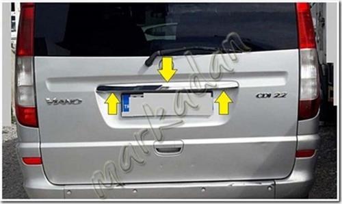 Mercedes Viano Krom Bagaj Çıtası 2004-2014 Paslanmaz Çelik